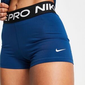 Nike Women's Royal Blue Pro Shorts